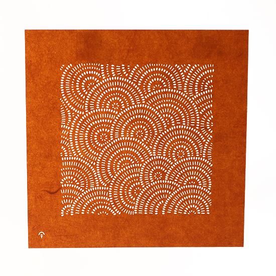 伊勢型紙L 染め型紙 今坂千秋 15×15cm（彫り面積10×10cm）1枚