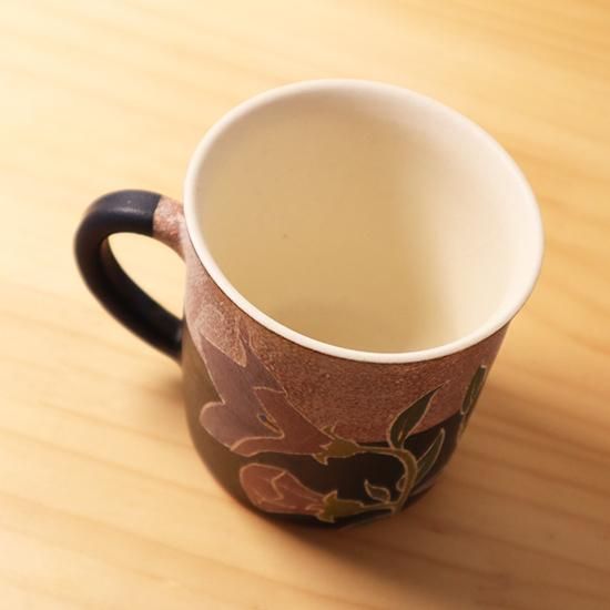 カップ＆ソーサー 桔梗 大貫博之 カップ：直径75（取っ手含む95