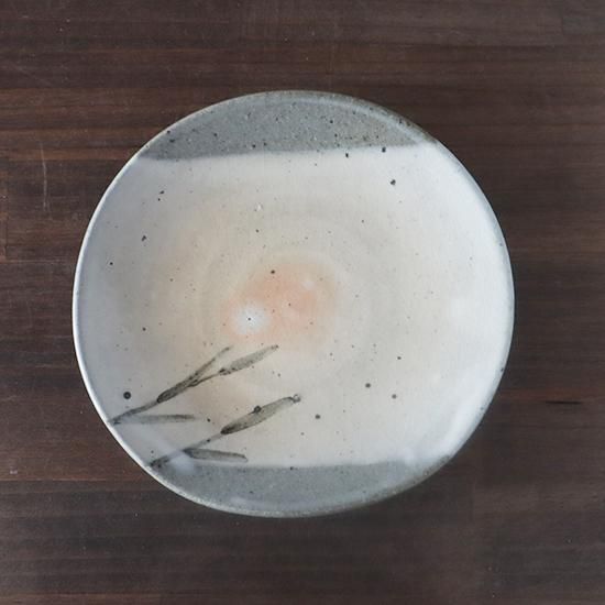 笹文 中皿 中里文子 あや窯 唐津焼 長辺160×短辺150×35mm