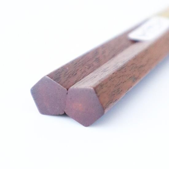 極上てつぼく 大・小2膳セット 八角/七角/五角 大黒屋 江戸木箸