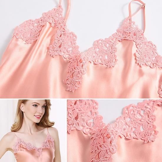 VASSARETTE ネグリジェ　セット　レース　 M　未使用保管　お値打ち シルク刺繍レーススリップ(ネグリジェ) - シルク専門店SIL-VENDER