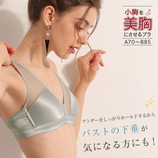 しょうたろう様 予約済【未開封 新品】有名な育乳ブラ ムーディーネイビー シルクフルカップワイヤレスブラ - シルク専門店SIL-VENDER