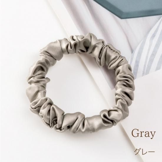 CSL-202 細長め　シュシュ　正絹　シルク　　Mサイズ CSL-202 細長め シュシュ 正絹 シルク Mサイズ CSL-202 細長め