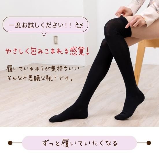 【映えるお洒落】MiuMiu ★ シルク ニーハイソックス レディース グレー（灰色）系 MiuMiu(ミュウミュウ) タイツ・ソックス