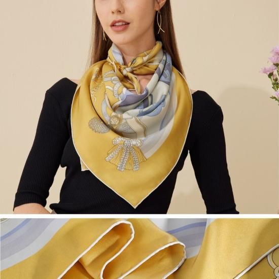 6A級16匁シルクスカーフ(90×90cm) - シルク専門店SIL-VENDER