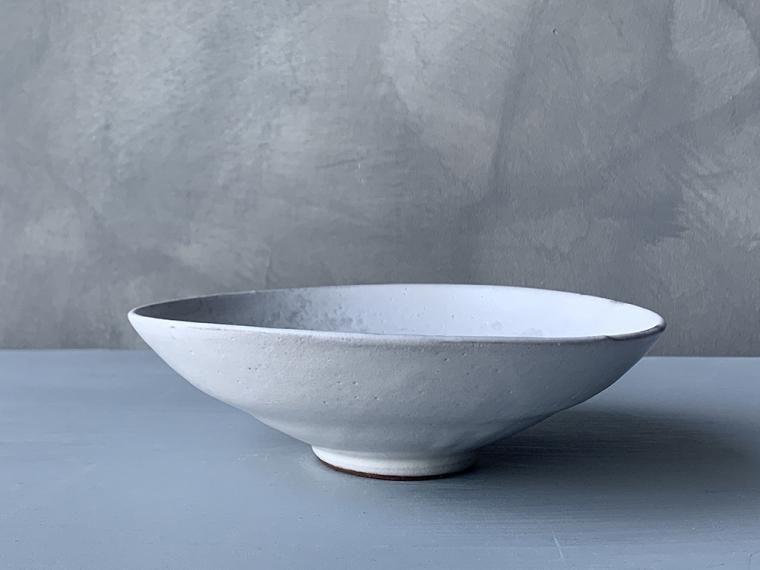 白釉5寸鉢/野口悦士 - 櫻茶屋オンラインショップ