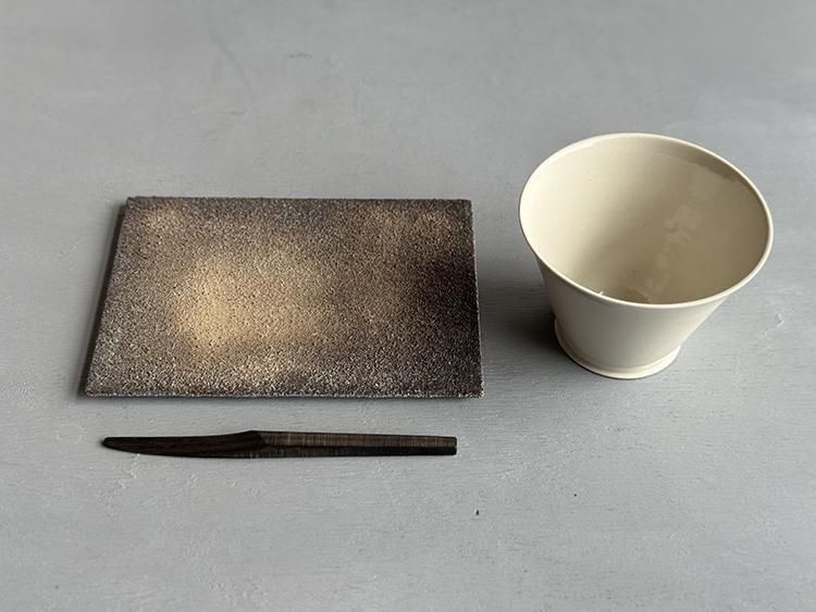 一閑張折敷14×10cm/早水恵一郎 - 櫻茶屋オンラインショップ