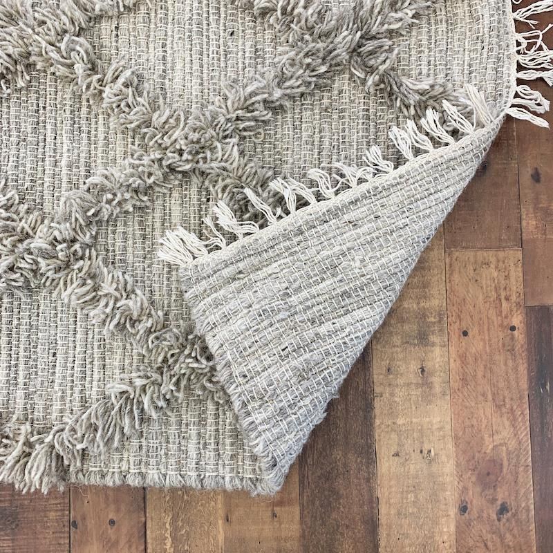 送料無料】 WOOL CROSS RUG -GREY- ( ウールクロス ラグ ) 140×200cm 送料無料】 WOOL CROSS RUG -GREY- ( ウールクロス ラグ ) 140×200cm