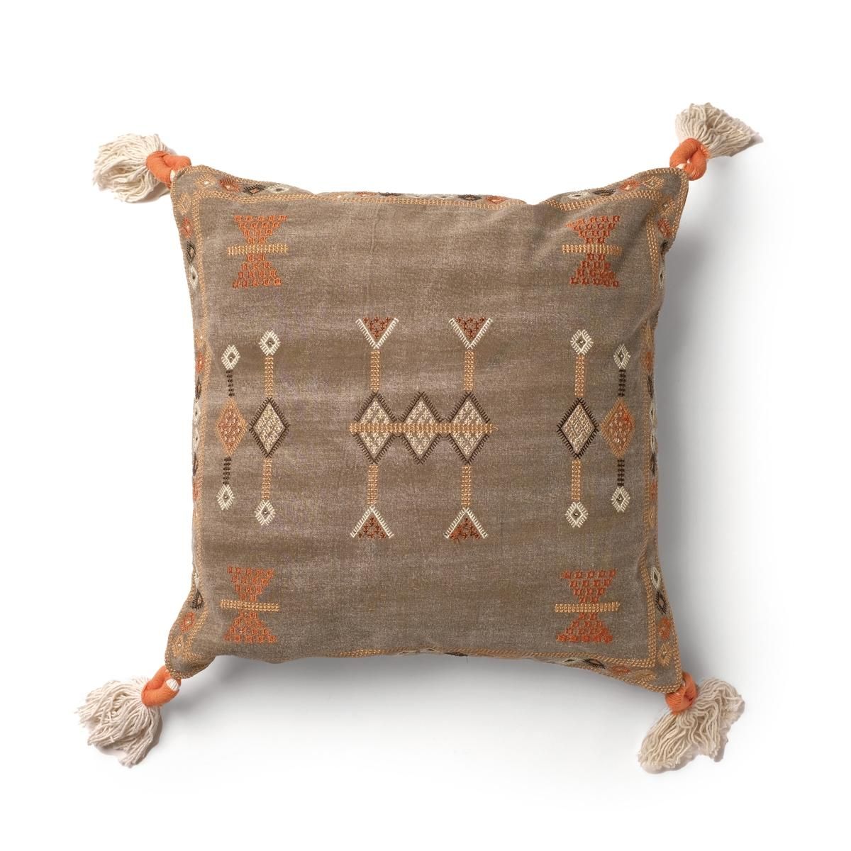 CACTUS CUSHION COVER -BROWN- (カクタス クッションカバー) 45×45cm