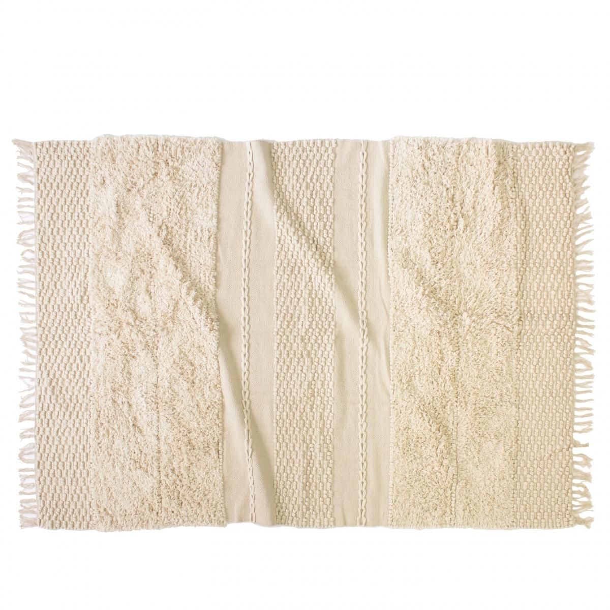 送料無料】 POPCORN RUG -NATURAL- ( ポップコーン ラグ ) 140×200cm