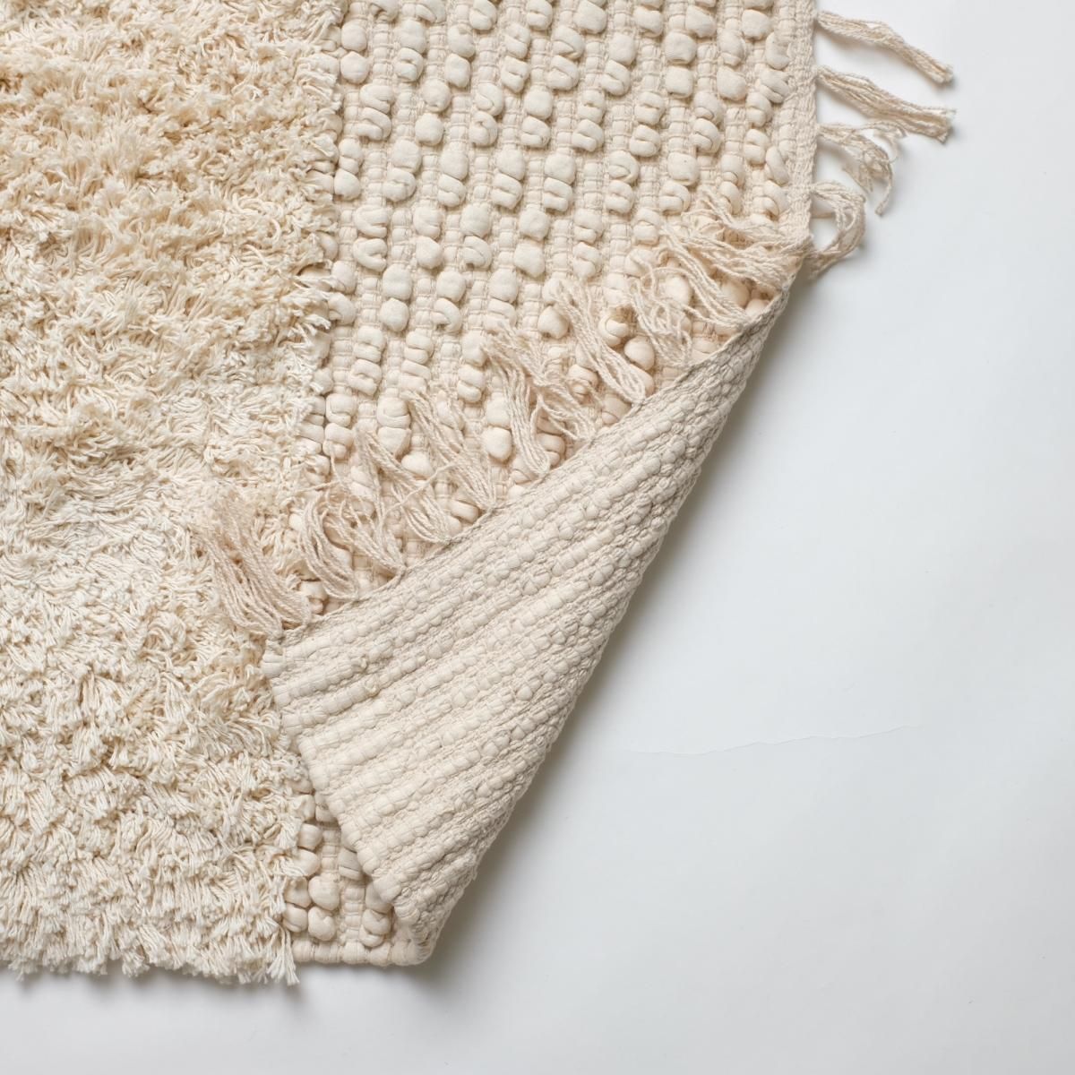 送料無料】 POPCORN RUG -NATURAL- ( ポップコーン ラグ ) 140×200cm