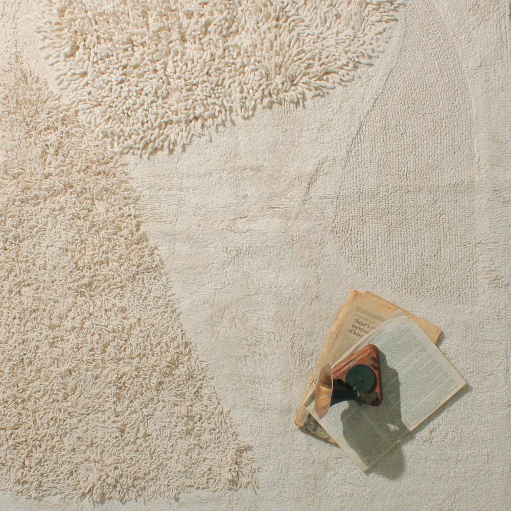 【10月31日迄！】RugRu(ラグル) コットンラグ140×200cm RugRu（ラグル）HUDSON RUG 1400×2000mm｜ヴィンティージな風合いの