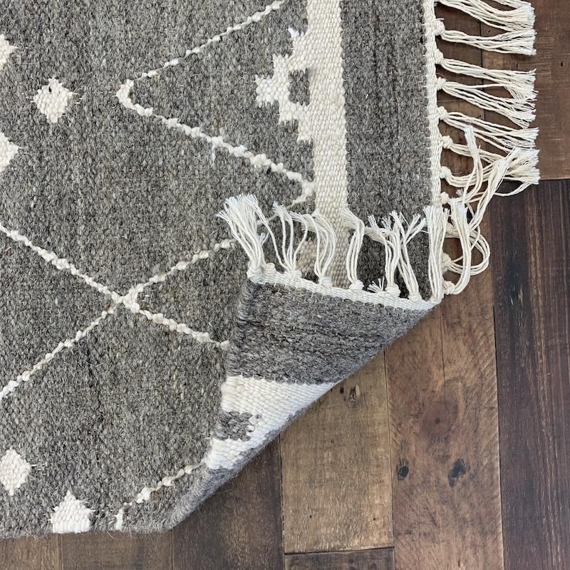 サンプル品】【送料無料】 WOOL MRC RUG GY ( ウールモロッカン ラグ