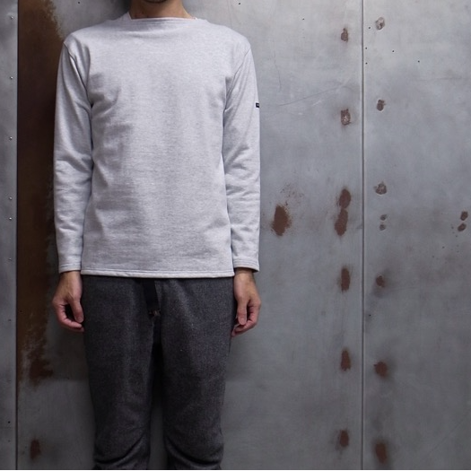 SAINT JAMES OUESSANT GRIS CLAIR (霜降りペールグレー) - ALL SAINT JAMES OUESSANT GRIS CLAIR (霜降りペールグレー) - ALL