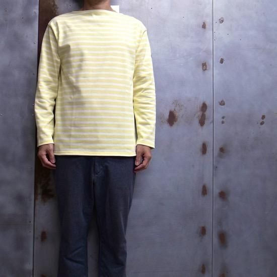 SAINT JAMES OUESSANT ZESTE×NEIGE (レモンイエロー×ホワイト