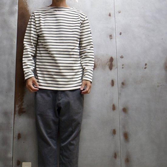 SAINT JAMES OUESSANT ECRU×VEGETAL (生成り×ベジタブルグリーン