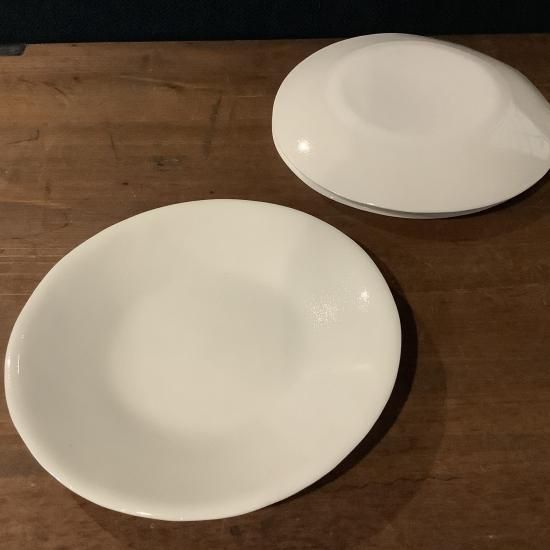 谷口晃啓 白磁5.5寸丸皿 - うつわ青文字