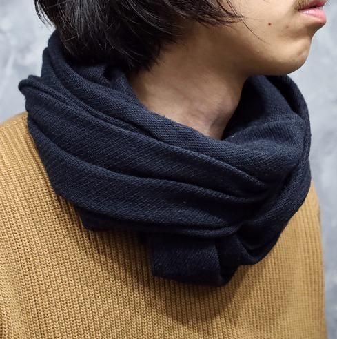 TSUTSU ウールスヌード | 首元を温めてくれるタオル織りのスヌード