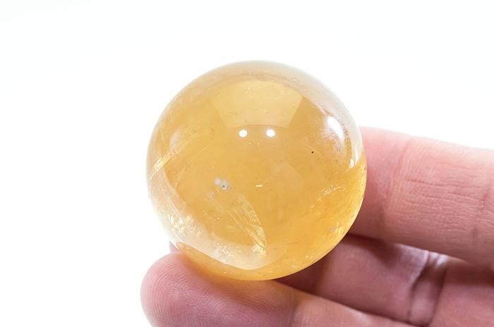 【丸玉】ゴールデンカルサイト　丸玉　45mm｜方解石｜Golden Calcite｜