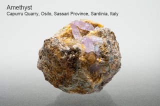 アメジスト　結晶　イタリア産｜Capurru Quarry, Osilo, Sassari Province, Sardinia, Italy｜Amethyst｜紫水晶｜