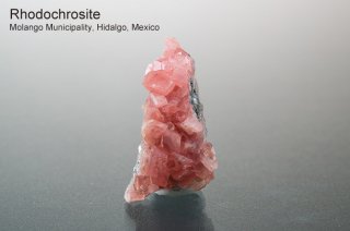 ロードクロサイト　結晶　メキシコ産｜Rhodochrosite｜Molango Municipality, Hidalgo, Mexico｜菱マンガン鉱｜