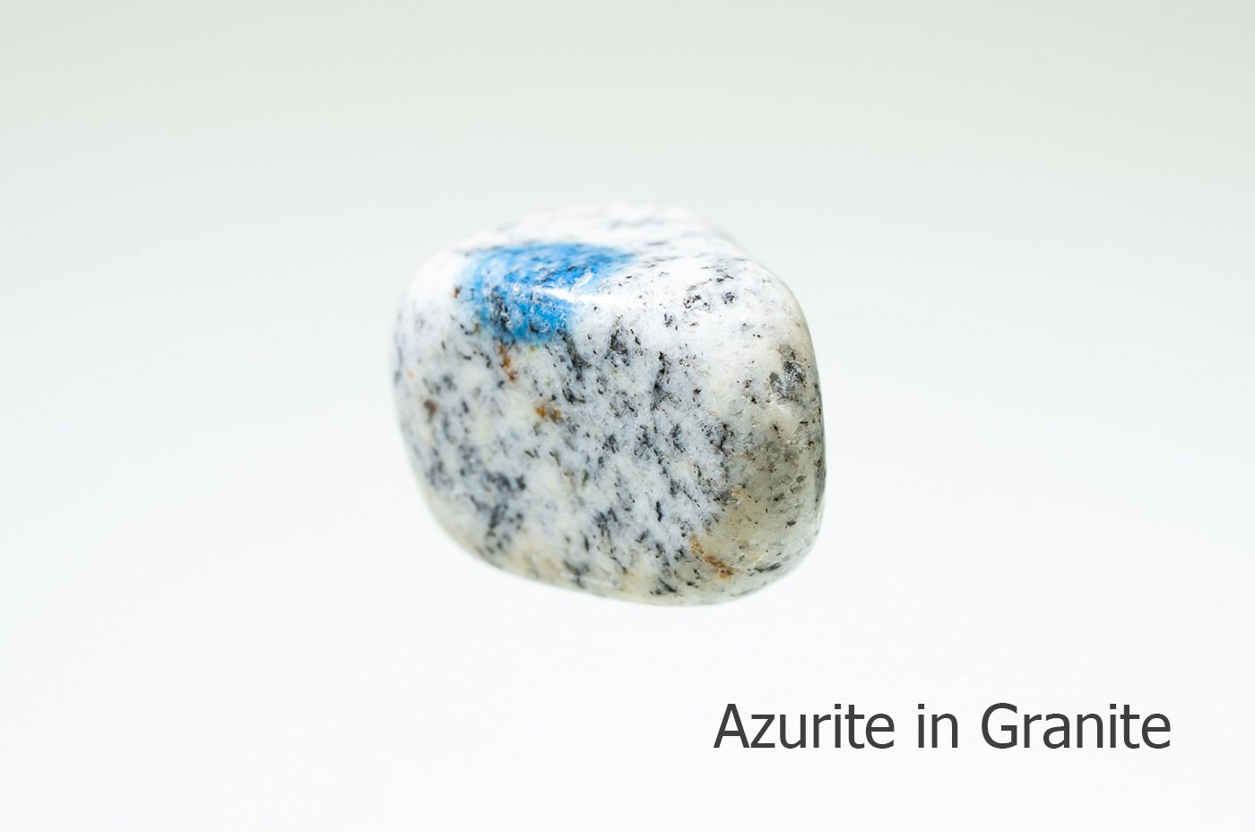 お守り石 アズライト イン グラナイト お守り石 K2 Mountain Pakistan Azurite In Granite