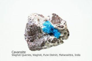 カバンサイト　結晶　インド産｜カバンシ石｜Wagholi Quarries, Wagholi, Pune District, Maharashtra, India｜Cavansite｜
