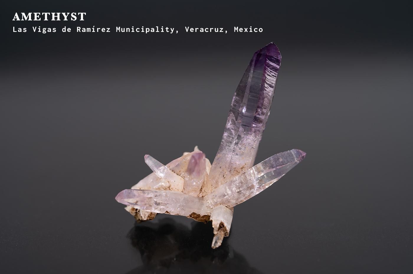 アメジスト　結晶　メキシコ産｜ベラクルス アメジスト｜Mun. Las Vigas de Ramirez, Veracruz,  Mexico｜Amethyst｜紫水晶｜