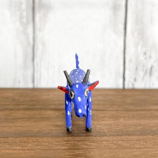 メキシコ産】巨匠マルティン・サンティアゴのウッドカービング やぎ