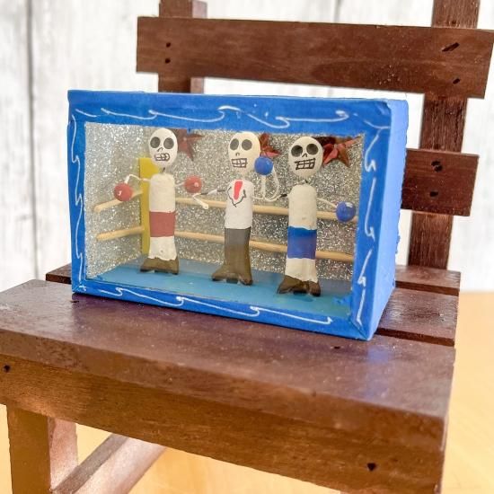 メキシコガイコツボックスオブジェ メキシコガイコツボックスオブジェ メキシコガイコツボックス