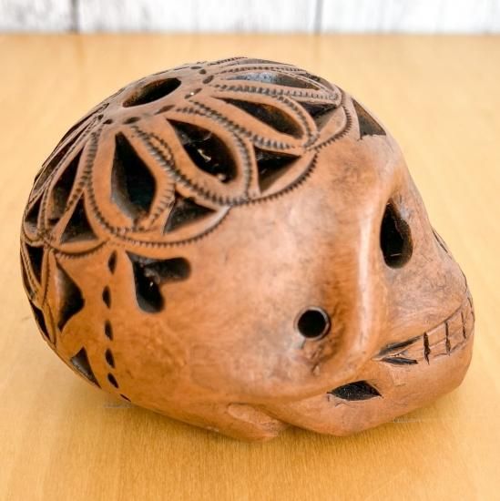 メキシコ産】バロネグロのガイコツM 頭蓋骨 メキシカンスカル
