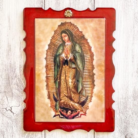 メキシコ製】グアダルーペの聖母「マリア像」絵画 壁飾り(全身) メキシコ製】グアダルーペの聖母「マリア像」絵画 壁飾り(全身)