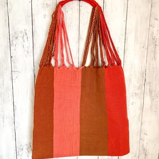 メキシコ製】ハンモックバッグ（シナカンタン織り×マスタード）