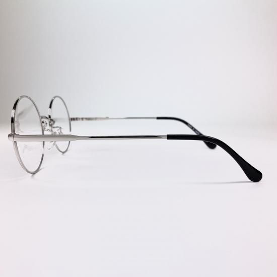 金属製 丸型レンズ 眼鏡 k18刻印 日本製 日本製丸眼鏡 レンズサイズ54mm シルバー - MonkeyFlipRubeR