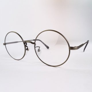 日本製丸眼鏡　レンズサイズ52mm　アンティークゴールド