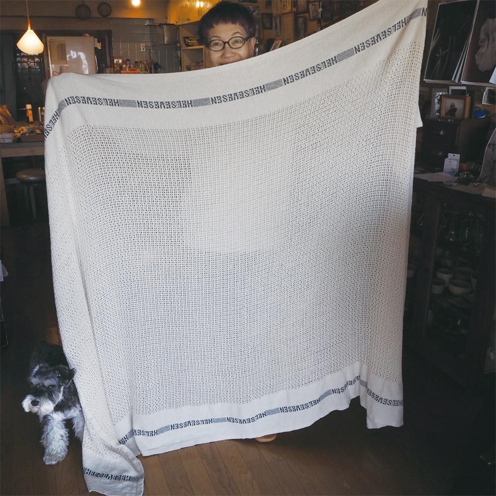 Barker Textile / HELSETEPPERコットンブランケット - Farmer's Barker Textile / HELSETEPPERコットンブランケット - Farmer's
