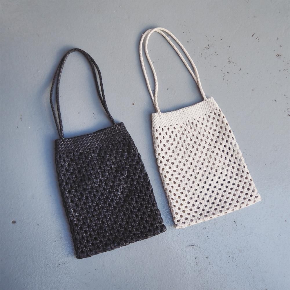 warang wayan morocco / leather mesh bag S - Farmer's Table warang wayan morocco / leather mesh bag S - Farmer's Table