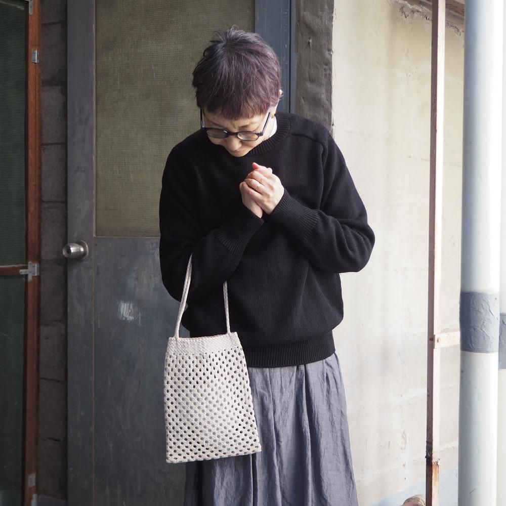 warang wayan morocco / leather mesh bag S - Farmer's Table warang wayan morocco / leather mesh bag S - Farmer's Table