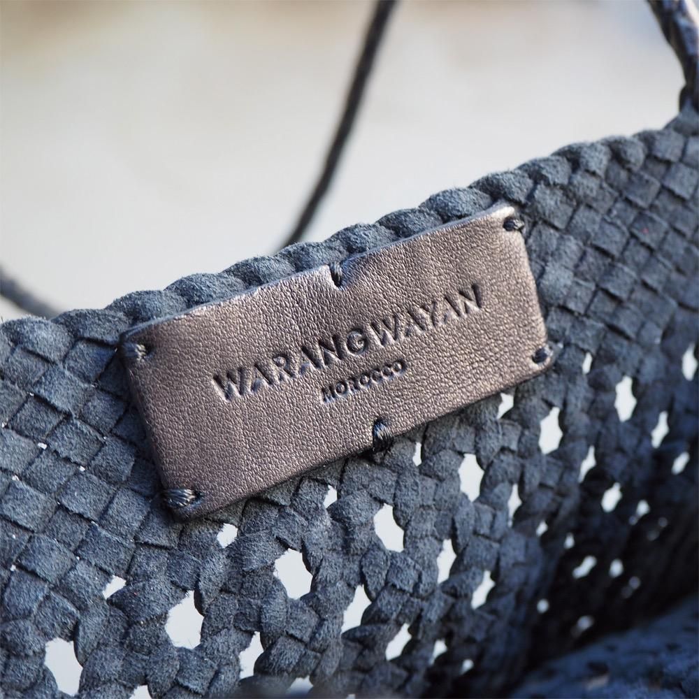 warang wayan morocco / leather mesh bag S - Farmer's Table