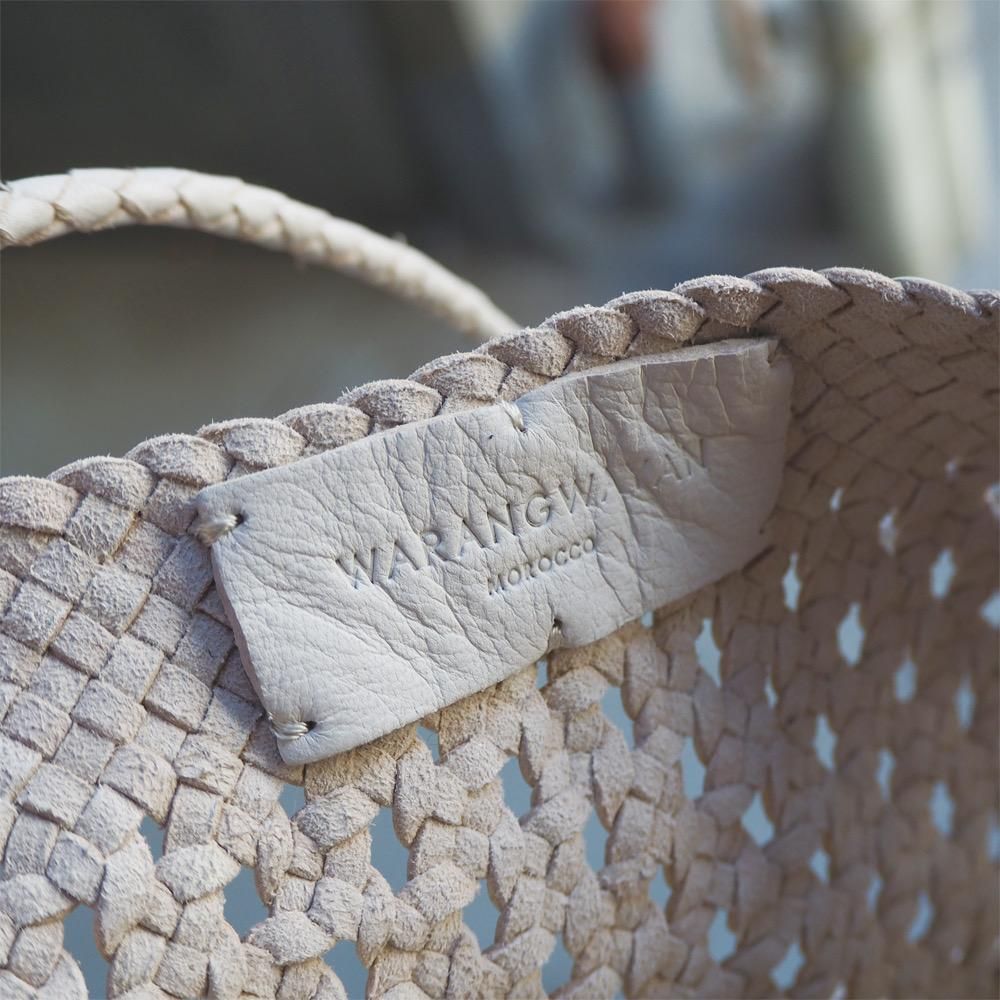 warang wayan morocco / leather mesh bag M - Farmer's Table warang wayan morocco / leather mesh bag M - Farmer's Table