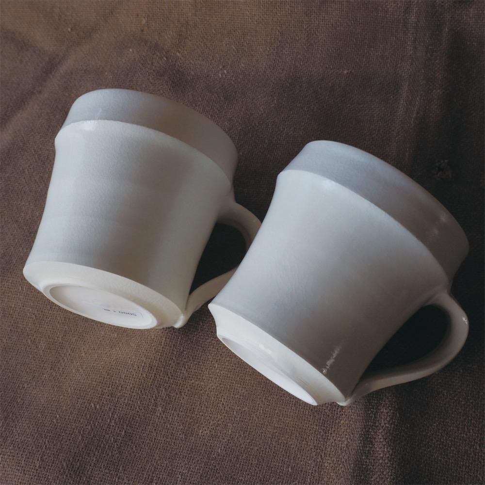 中里花子 コーヒーポット WHT&DB 器作家中里花子の陶器のコーヒードリッパー 作家もの器で