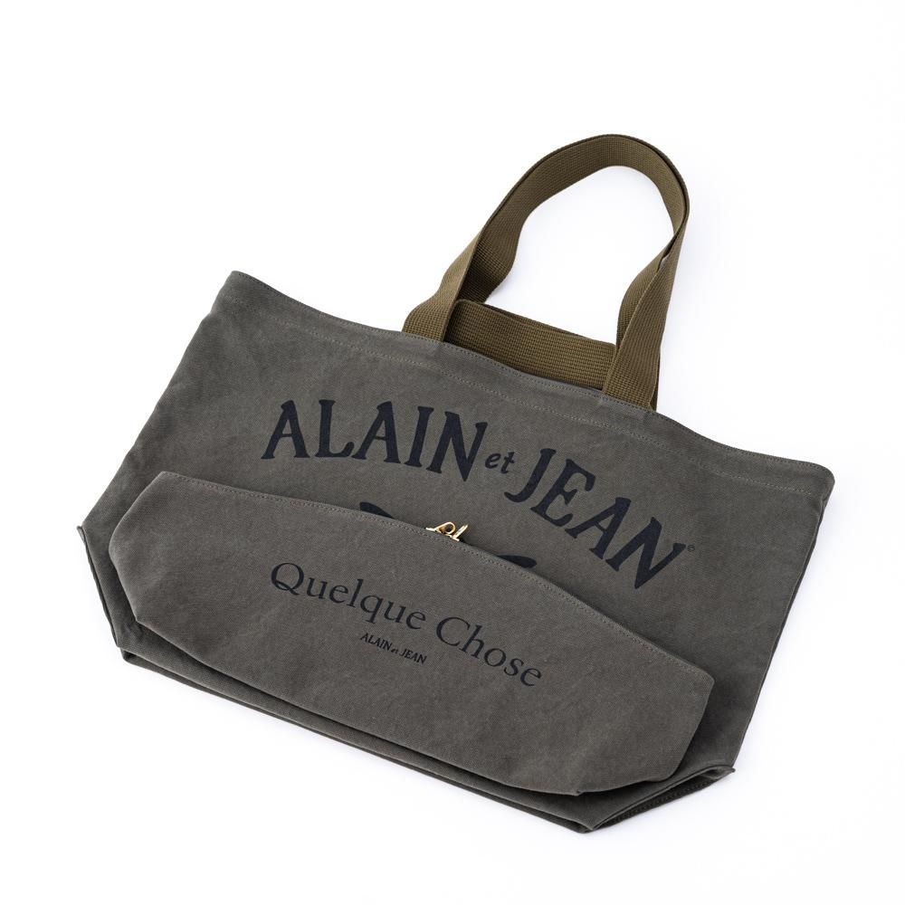ALAIN et JEAN 2WAY トートバッグ（カーキ） - BonBonStore