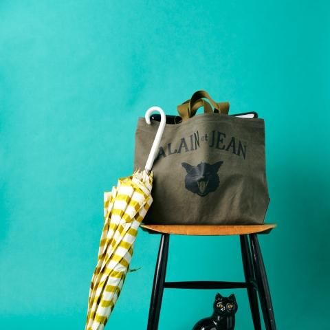 ALAIN et JEAN 猫デザイン バッグ グレー ALAIN et JEAN - BonBonStore Online Shop