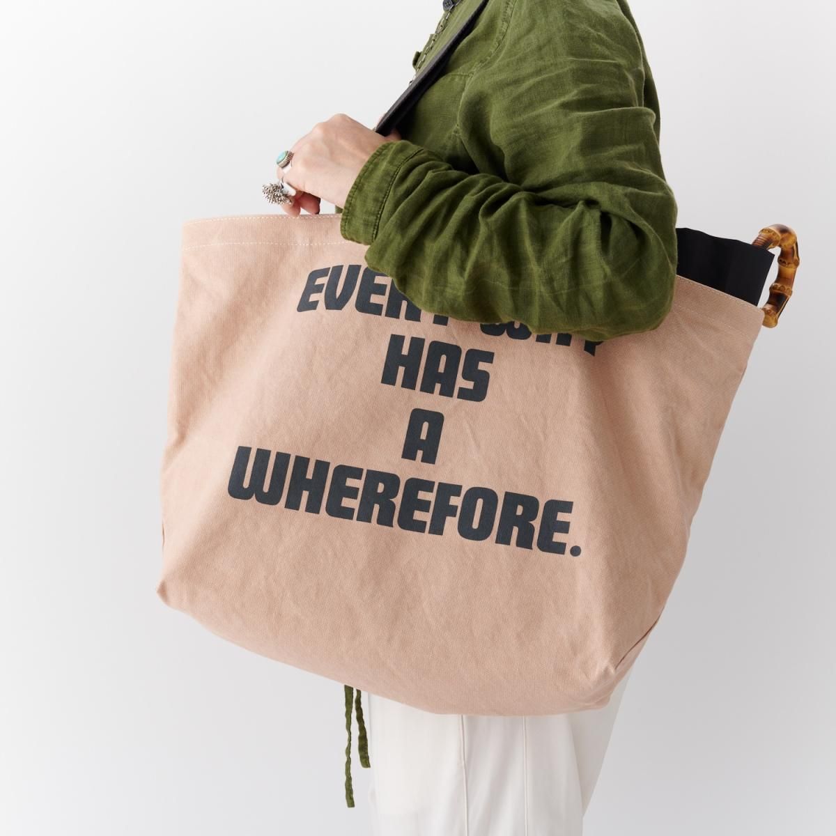 ALAIN et JEAN 2WAY トートバッグ（シャンパン ピンク