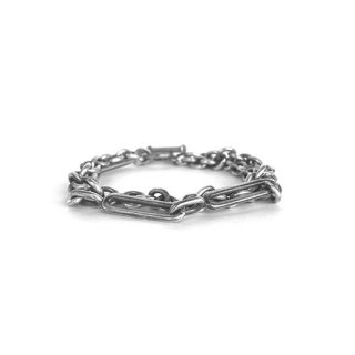 ROUGH DOUBLE CHAIN BRACELET