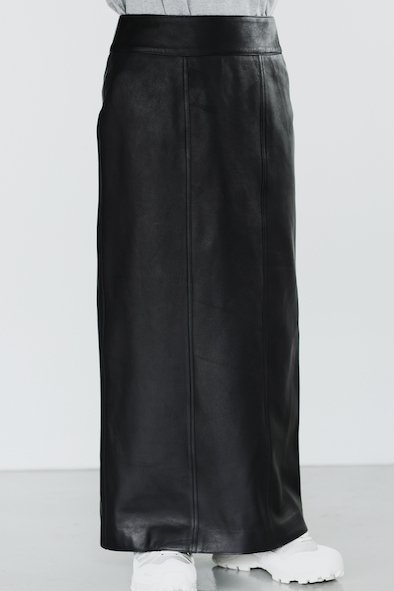 LEATHER LONG SKIRT