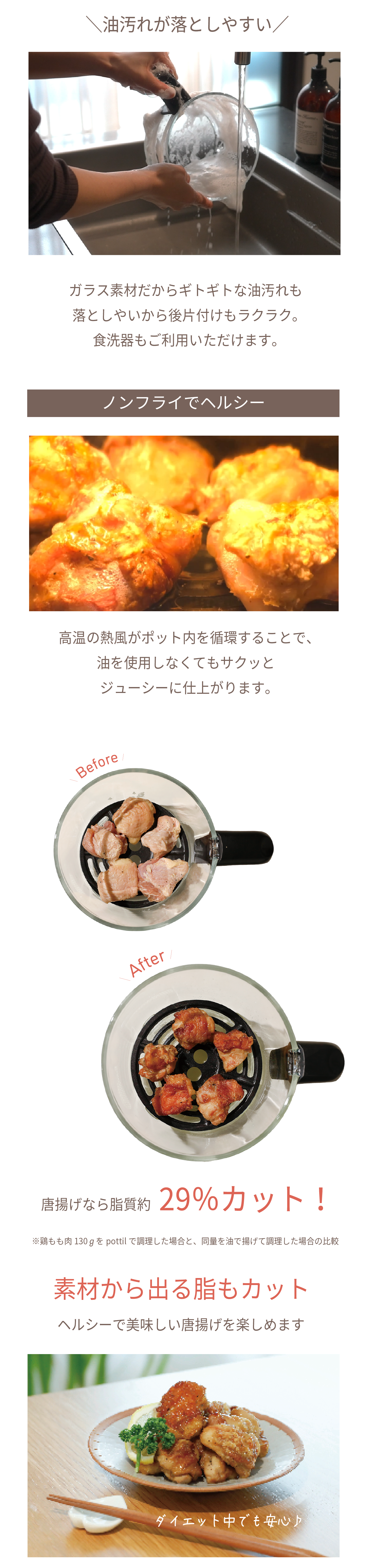 商品情報：ガラスノンフライヤーpottil｜CCPオンラインショップ