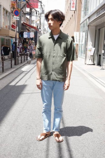 『JOHN SMEDLEY』(ジョン・スメドレー）日本別注　コットン　半袖ニットシャツ イギリス製 - インポートグッズ　ファースト