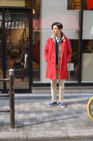 M I D A ミダ ステンカラーコート ウェラー ｍ２０１００３ Red インポートグッズ ファースト