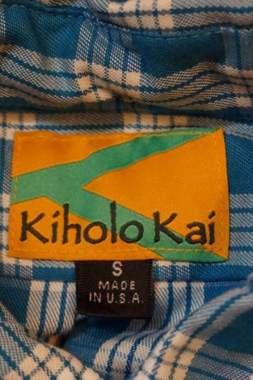 Kiholo Kai 』(キホロ カイ )長袖 B/D パラカシャツ (BLUE)ハワイ製